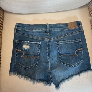American Eagle Outfitters Blue Jean Shorts Distressed Style